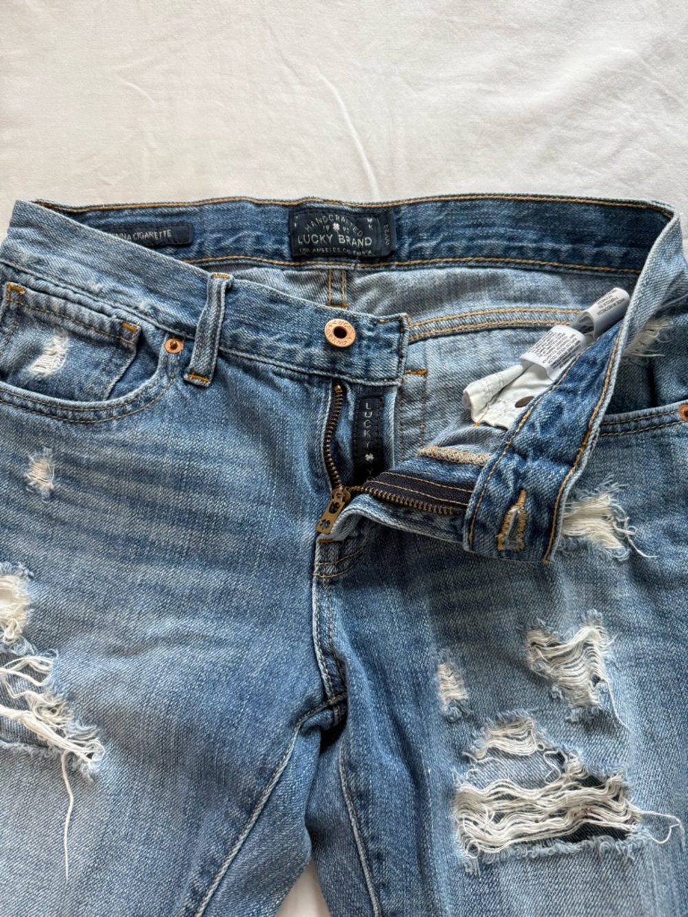 Lucky Brand Distressed Skinny Jeans - Sienna Cigarette Fit - 00/24